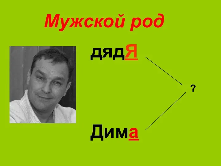 Мужской род дядЯ Дима ?