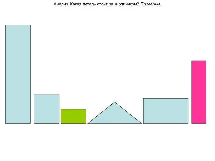 Анализ. Какая деталь стоит за кирпичиком? Проверим.