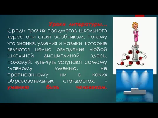 Уроки литературы… Среди прочих предметов школьного курса они стоят особняком,