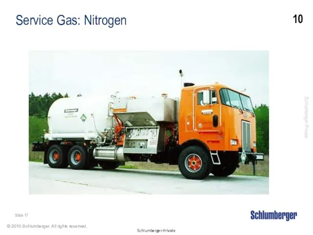 Service Gas: Nitrogen 10 Slide