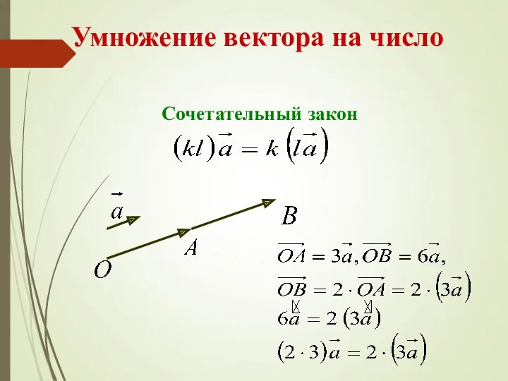 Умножение вектора на число