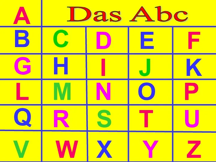 Das Abc A B C D E F G H