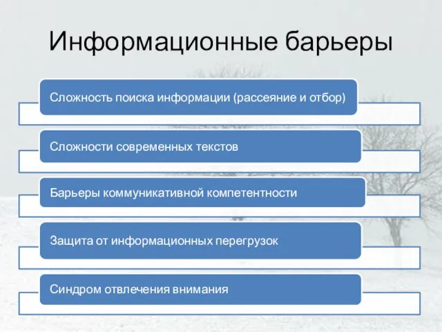 Информационные барьеры