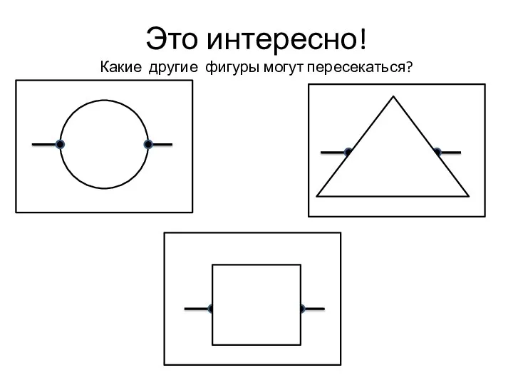 Это интересно! Какие другие фигуры могут пересекаться?