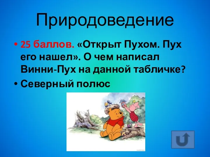 Природоведение 25 баллов. «Открыт Пухом. Пух его нашел». О чем