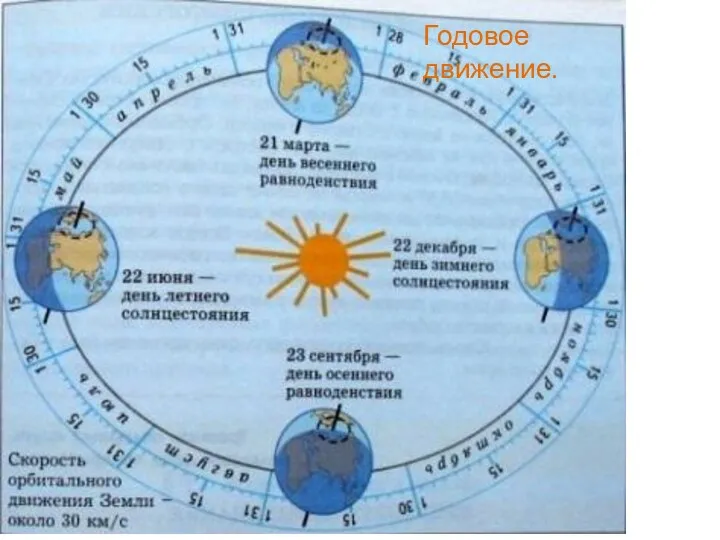 Годовое движение.