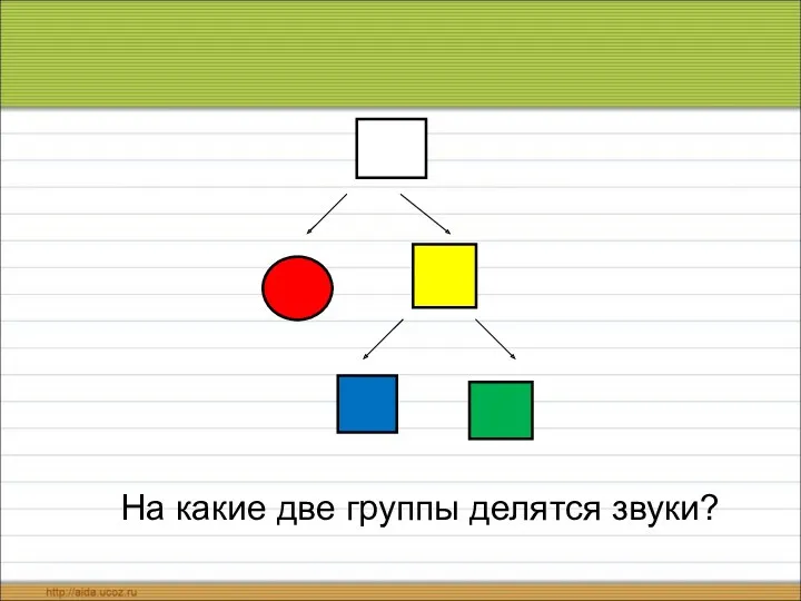 На какие две группы делятся звуки?