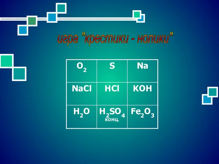 игра "крестики - нолики"