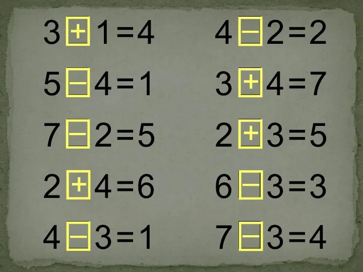 31 = 4 72 = 5 43 = 1 73