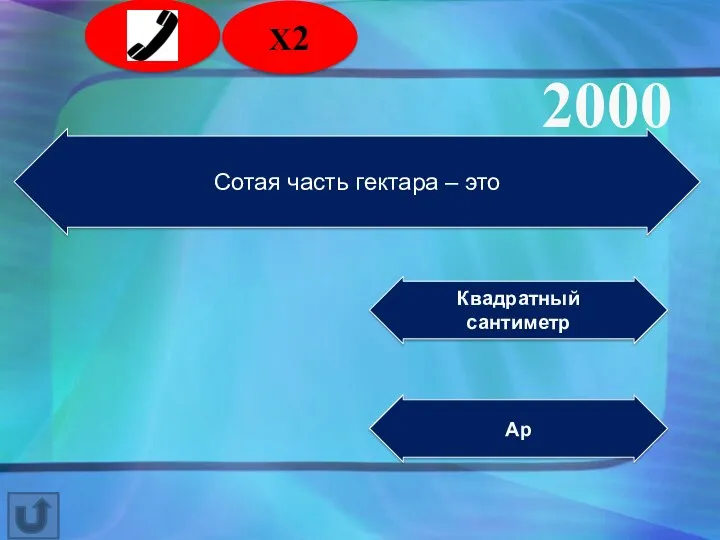 Сотая часть гектара – это Квадратный сантиметр Ар 2000 2