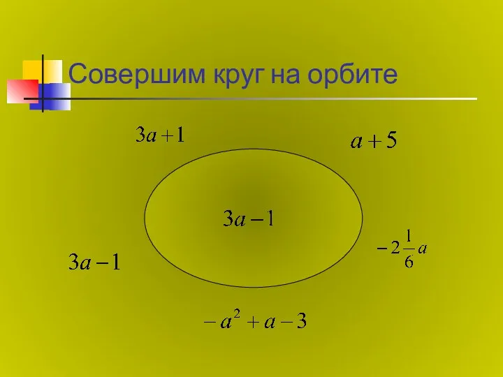 Совершим круг на орбите