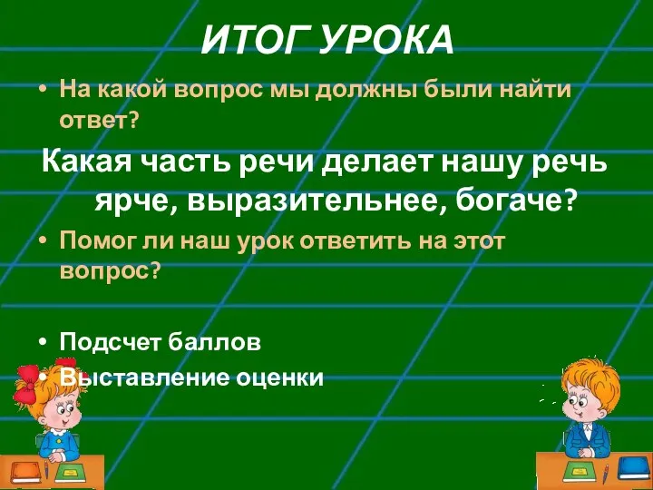 ИТОГ УРОКА На какой вопрос мы должны были найти ответ?