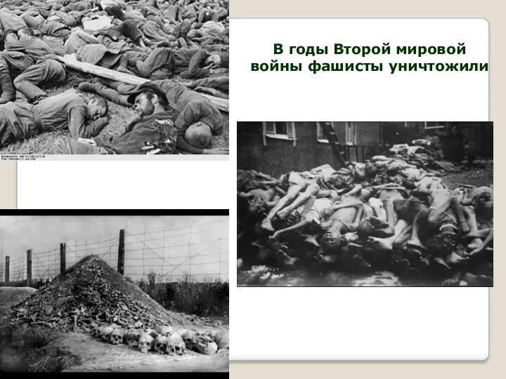 11 млн. человек на оккупированных территориях СССР 6 млн. евреев 200 тыс. цыган