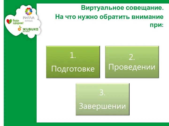 Виртуальное совещание. На что нужно обратить внимание при: