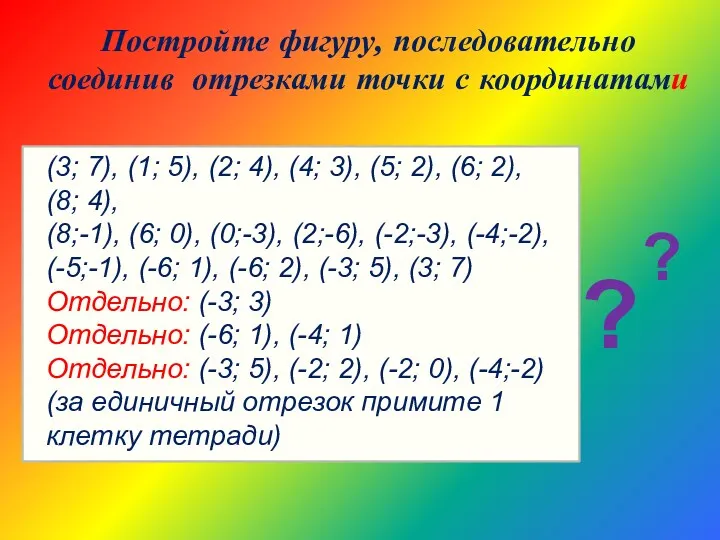 (3; 7), (1; 5), (2; 4), (4; 3), (5; 2),