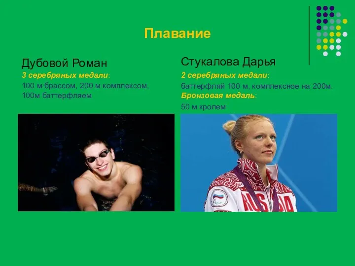 Плавание Дубовой Роман 3 серебряных медали: 100 м брассом, 200 м комплексом, 100м