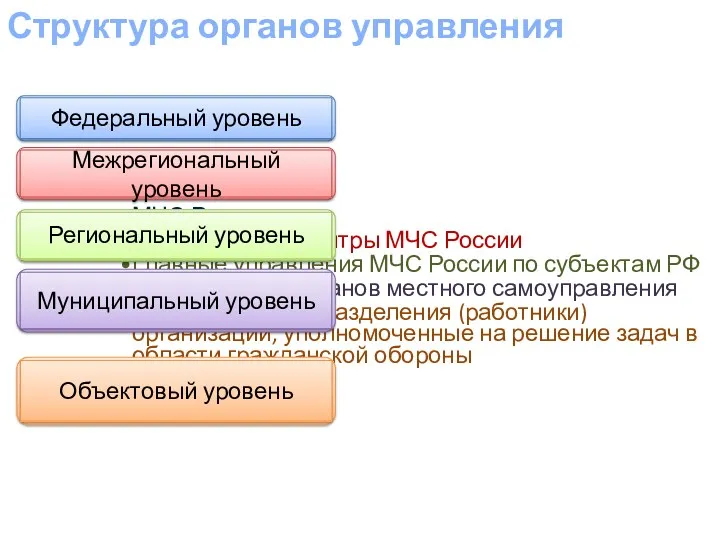 Структура органов управления