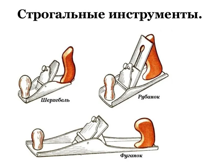 Строгальные инструменты.