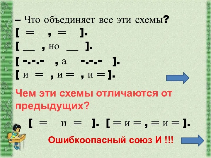 – Что объединяет все эти схемы? [ ═ , ═