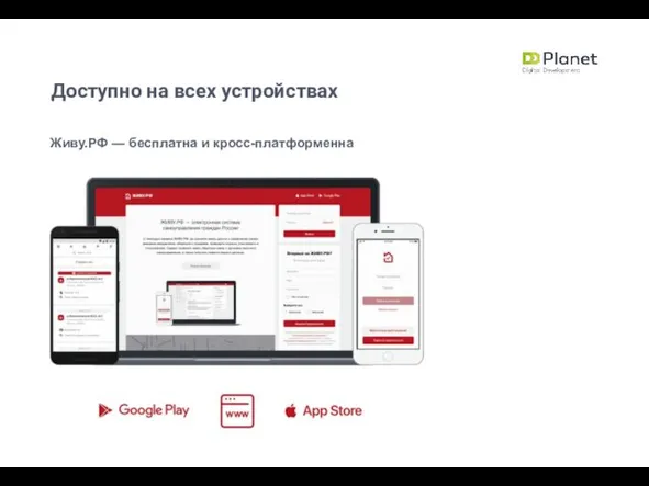 Живу.РФ — бесплатна и кросс-платформенна Доступно на всех устройствах