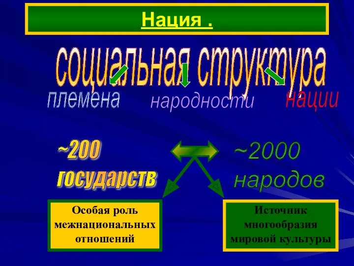 Нация . социальная структура племена народности нации