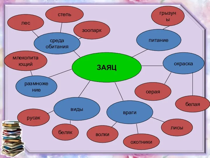 виды враги среда обитания питание окраска ЗАЯЦ размножение степь зоопарк лес грызуны белая