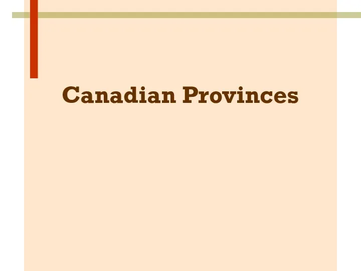 Canadian Provinces