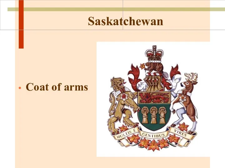Saskatchewan Coat of arms