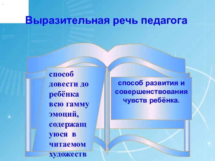 способ довести до ребёнка всю гамму эмоций, содержащуюся в читаемом