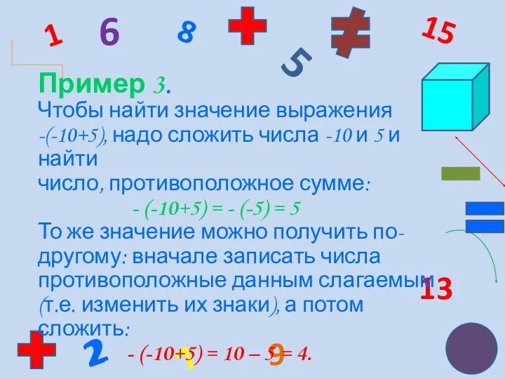 5 1 6 2 15 7 13 9 8 2 Пример 3. Чтобы