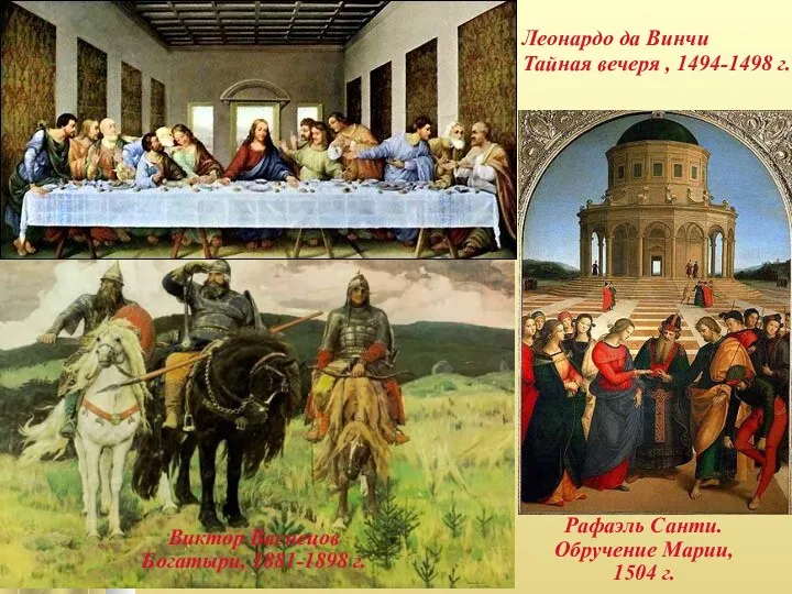 Леонардо да Винчи Тайная вечеря , 1494-1498 г. Виктор Васнецов