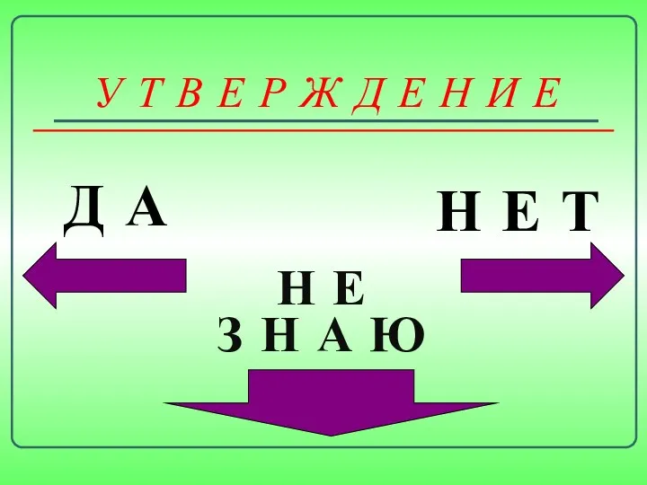 У Т В Е Р Ж Д Е Н И