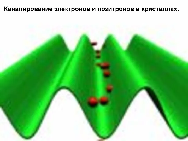 Каналирование электронов и позитронов в кристаллах.