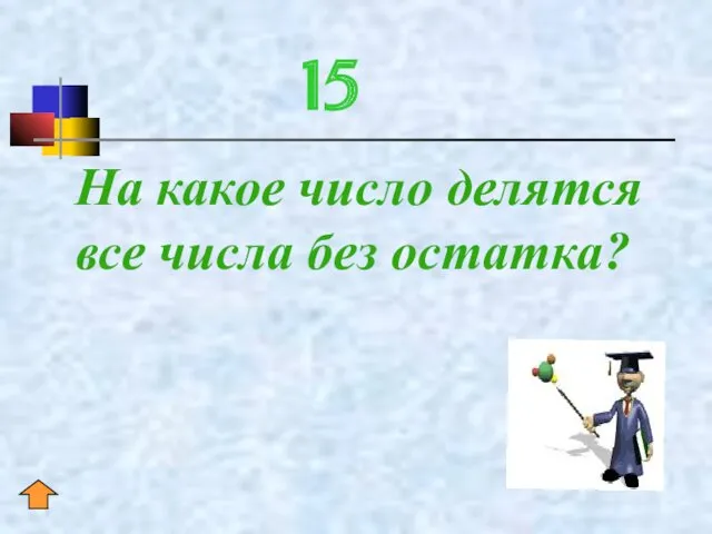 15 На какое число делятся все числа без остатка?