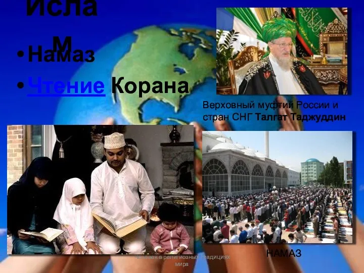 Ислам Намаз Чтение Корана Человек в религиозных традициях мира НАМАЗ Верховный муфтий России