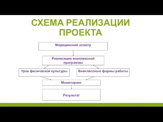 СХЕМА РЕАЛИЗАЦИИ ПРОЕКТА