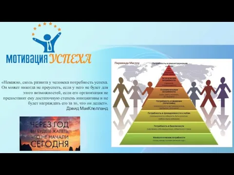 «Неважно, сколь развита у человека потребность успеха. Он может никогда