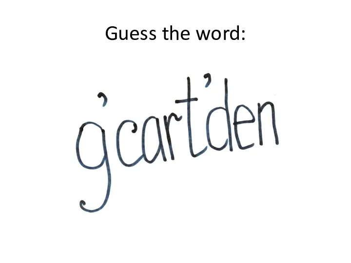 Guess the word: