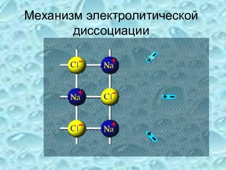 Механизм электролитической диссоциации