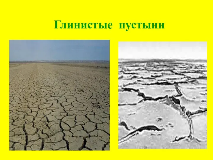 Глинистые пустыни