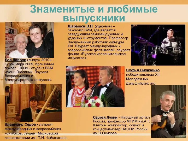 Знаменитые и любимые выпускники Лев Лавров (выпуск 2010) - Кубок