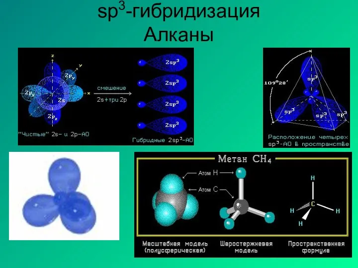 sp3-гибридизация Алканы