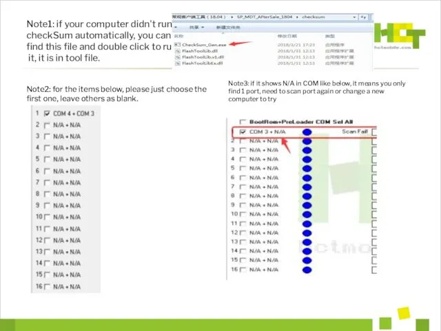 Note1: if your computer didn't run checkSum automatically, you can