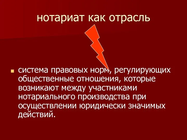 нотариат как отрасль система правовых норм, регулирующих общественные отношения, которые возникают между участниками