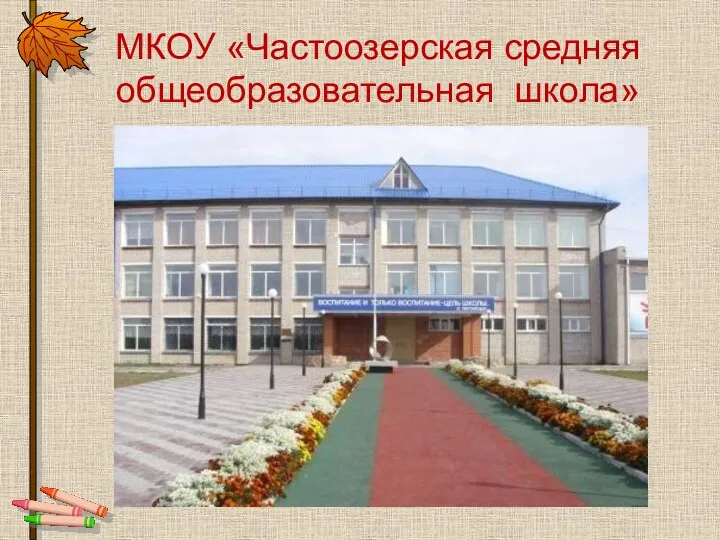 МКОУ «Частоозерская средняя общеобразовательная школа»