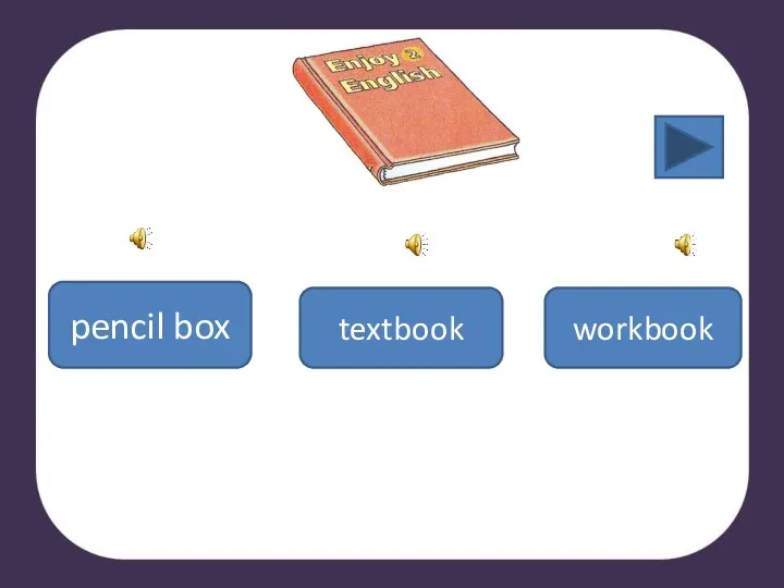 pencil box textbook workbook