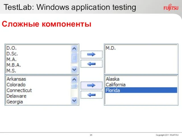 TestLab: Windows application testing Сложные компоненты