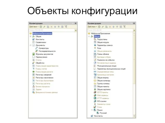 Объекты конфигурации