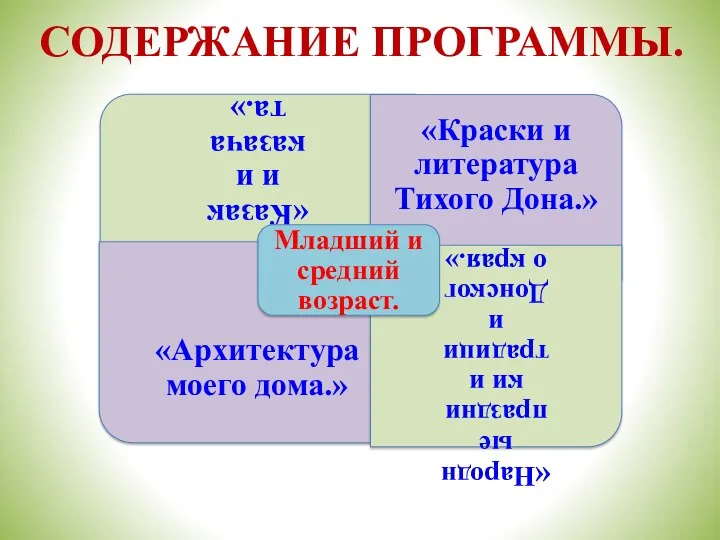 Содержание программы.