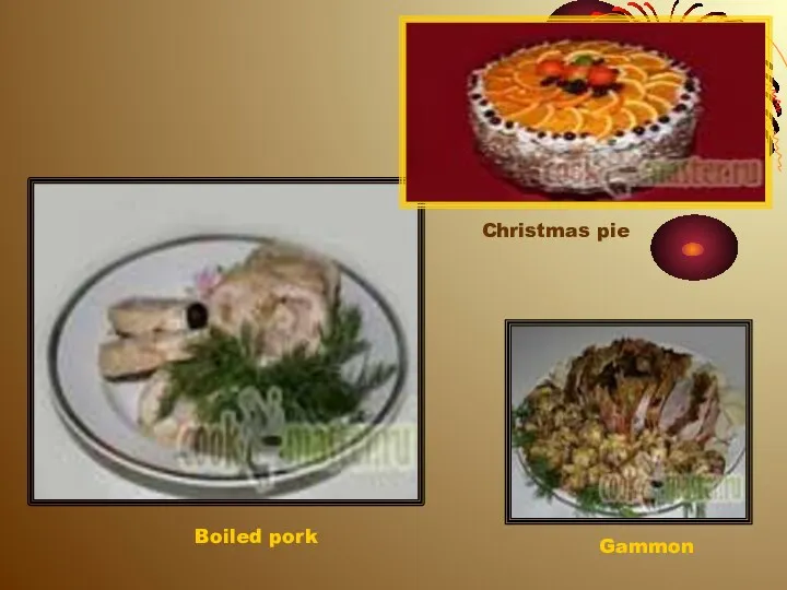 Christmas pie Boiled pork Gammon